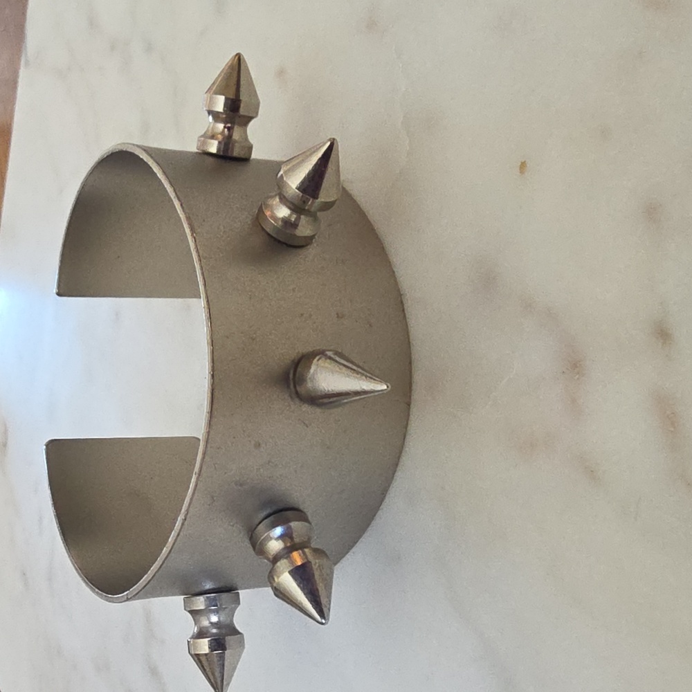 Metal spiked cuff bracelet